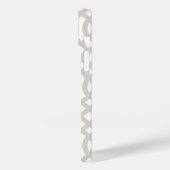 Linnen Beige Modern Trellis Case-Mate iPhone Case (Achterkant / Links)