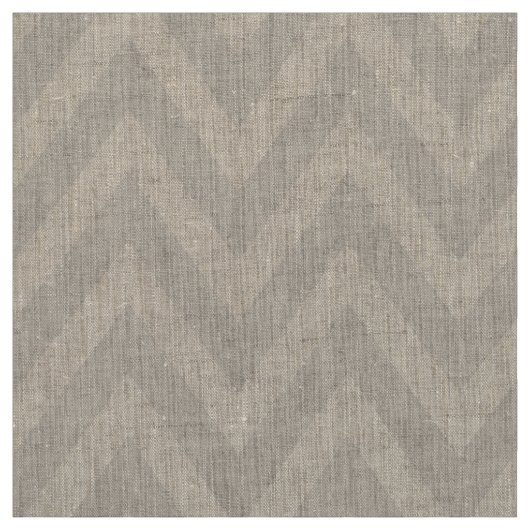 Linnen Beige Moderne Chevron Grote Schaal Stof (Swatch)