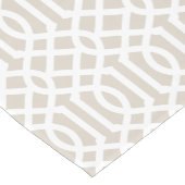 Linnen Beige Trellis Korte Tafelloper (Hoek)