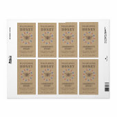  linnen bloemen honingpot label (Full Sheet)