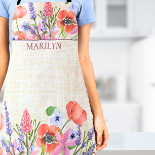 Linnen Bloemen Stijl – Custom Gift voor Oma Schort