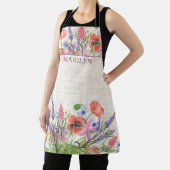Linnen Bloemen Stijl – Custom Gift voor Oma Schort (Insitu)