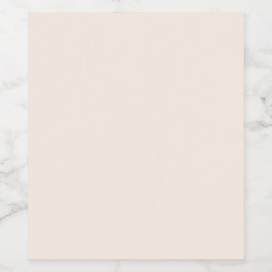 Linnen effen kleur wijn etiket (Enkel label)