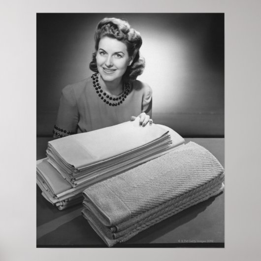 Linnen en handdoeken poster (Voorkant)