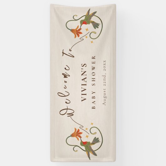 Linnen  Faecore Floral Tea Baby Welkom Spandoek (Verticaal)