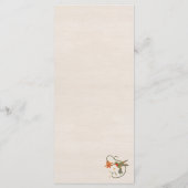 Linnen Fairy Core Wildflower Tea Party Menu (Achterkant)