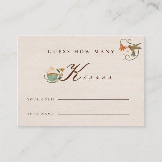  Linnen Fairy Vrijgezellenfeest Game Kaart Plaatskaartje (Voorkant)