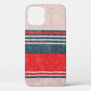 Linnen gebreide kleding met rode strepen  Case-Mate iPhone case