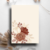 Linnen Gouden gliter waterverf bloemig Islamitisch Kaart