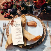 Linnen gouden glitter waterverf bloemen Islamitisc Menu