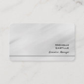 Linnen Grijs Plain Minimalist Visitekaartje (Voorkant)