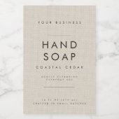 Linnen Handzeep Body Wash Etiket (Enkel label)