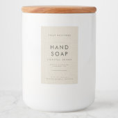 Linnen Handzeep Body Wash Etiket (Voorkant)