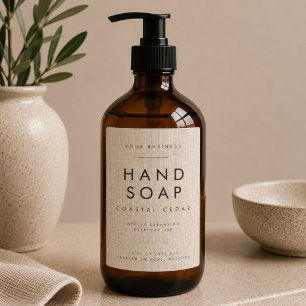 Linnen Handzeep Body Wash Etiket