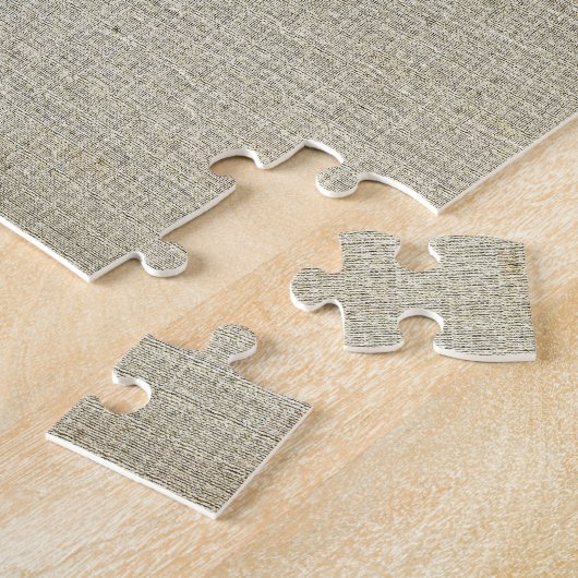 Linnen katoenachtergrond legpuzzel (Zijkant)