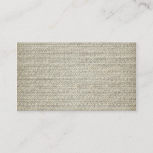 Linnen katoenachtergrond visitekaartje (Voorkant)