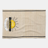 Linnen look keukendoek beloftes theedoek (Horizontaal)