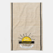 Linnen look keukendoek beloftes theedoek (Verticaal)