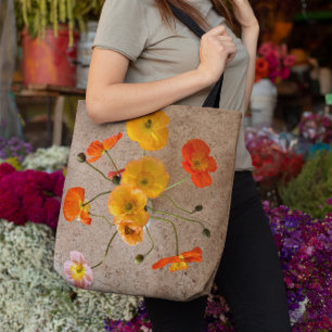 Linnen look stijlvolle verjaardag Poppy Tas