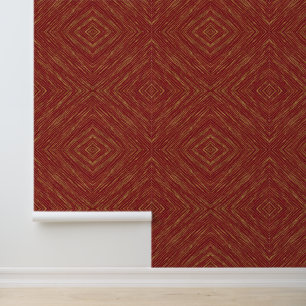 Linnen Luxe Modern Bourgondië Goud Collectie Behang