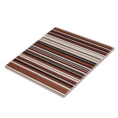 Linnen Luxe Modern Bruin Wit Textuur Collectie Tegeltje (Zijkant)