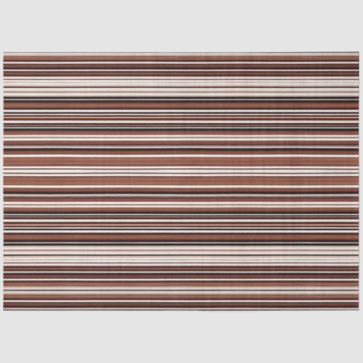 Linnen Luxe Modern Bruin Wit Textuur Collectie Tissuepapier (Voorkant)