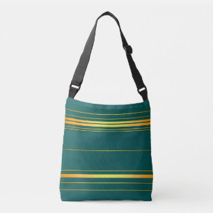Linnen Luxe Modern Groen Goud Textuur Collectie Crossbody Tas