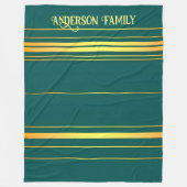 Linnen Luxe Modern Groen Goud Textuur Collectie Fleece Deken (Voorkant)