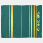 Linnen Luxe Modern Groen Goud Textuur Collectie Fleece Deken (Voorkant (Horizontaal))