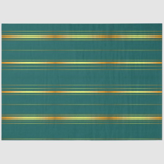 Linnen Luxe Modern Groen Goud Textuur Collectie Tissuepapier (Voorkant)