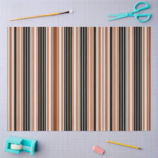 Linnen Luxe Populair Bruin Wit Collectie Tissuepapier (Craft)