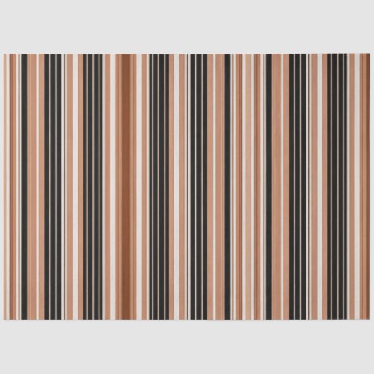 Linnen Luxe Populair Bruin Wit Collectie Tissuepapier (Voorkant)