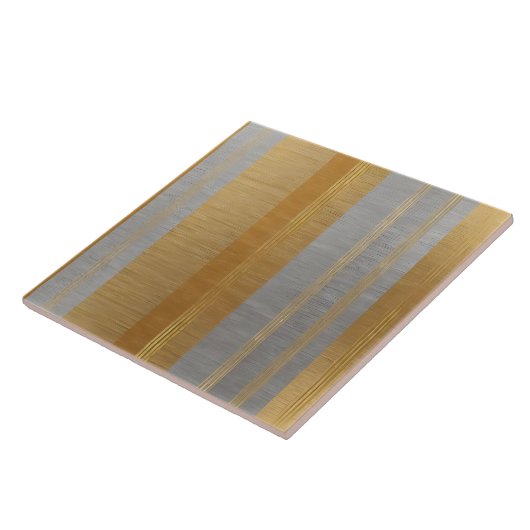 Linnen Luxe Populair Zilver Goud Collectie Tegeltje (Zijkant)