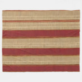 Linnen Luxe Trendy Bourgogne Goud Collectie Fleece Deken (Voorkant (Horizontaal))