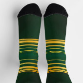 Linnen Luxe Trendy Groen Goud Textuur Collectie Sokken (Top)