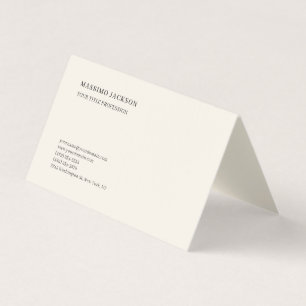 Linnen Minimalistische Klassieke Zakelijke Profess Visitekaartje