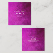 Linnen Modern Minimalistisch Professioneel Vrouwel Vierkante Visitekaartje (Voorkant / Achterkant)
