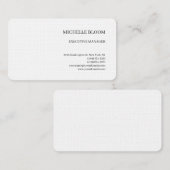 Linnen Modern Plain Eenvoudig Minimalistisch Visitekaartje (Voorkant / Achterkant)