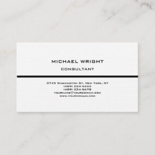 Linnen Modern Plain Eenvoudige Aantrekkelijke Mini Visitekaartje