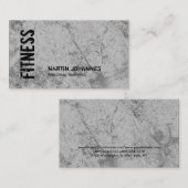 Linnen Moderne Personal Trainer Fitness Sport Visitekaartje (Voorkant / Achterkant)