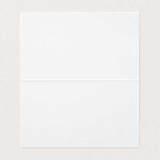 Linnen Monogram Manager Tent Fold Plain Visitekaartje (Binnenkant ongevouwen)