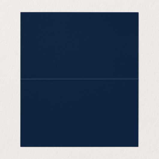 Linnen Navy Blue Zwart Elegant Plain Professional Visitekaartje (Binnenkant ongevouwen)