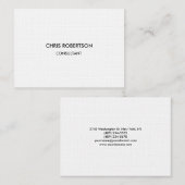 Linnen papier Chubby Chic Modern Visitekaartje (Voorkant / Achterkant)