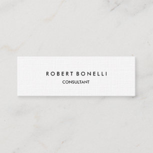 Linnen papier Slim Skinny Modern Visitekaartje