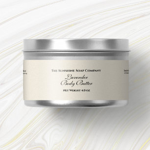 Linnen papier stijl cosmetica potje label adreslabel wikkel