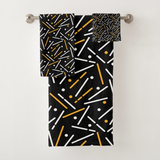 Linnen Patroon 4 Bad Handdoek (Insitu)