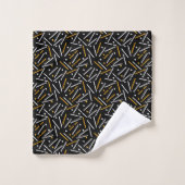 Linnen Patroon 4 Bad Handdoek (Wasdoekje)