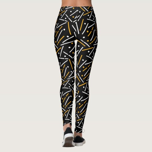 Linnen Patroon 4 Leggings (Achterkant)