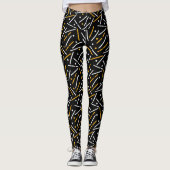 Linnen Patroon 4 Leggings (Voorkant)