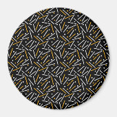 Linnen Patroon 4 Magneet (Voorkant)